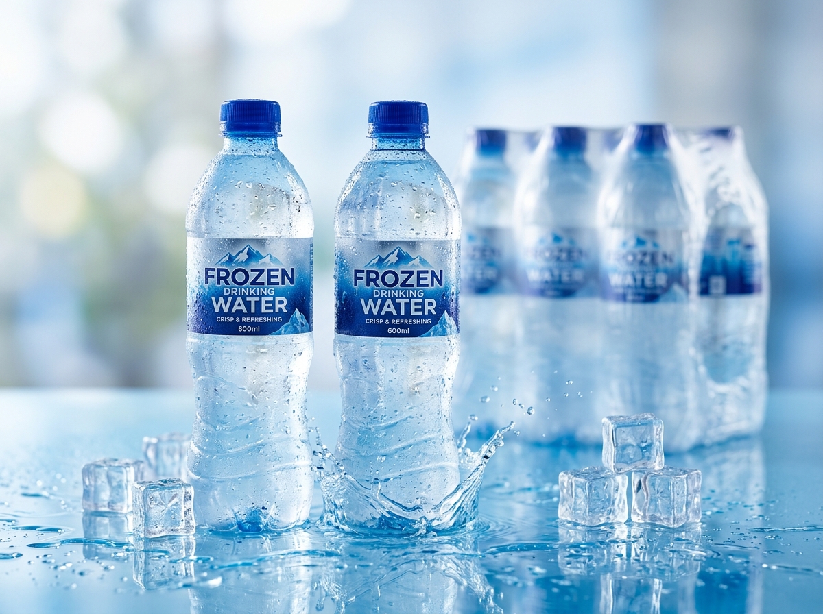 น้ำดื่ม ตรา โฟรเซ่น FROZEN ขนาด 600 ml แพ็กละ 12 ขวด